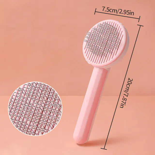 Self-Cleaning Pet Grooming Brush