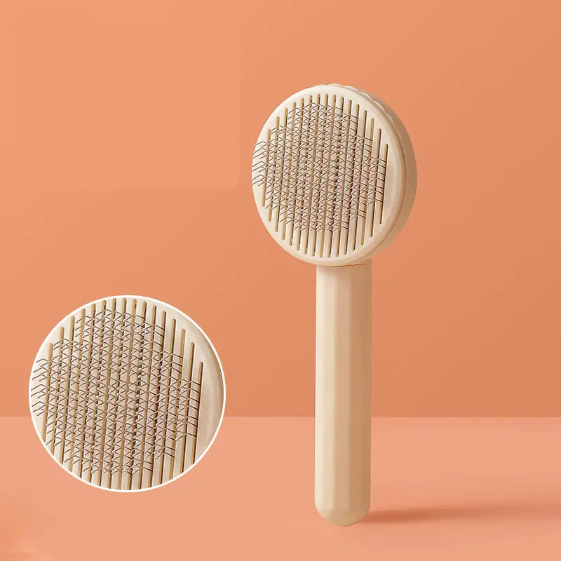 Self-Cleaning Pet Grooming Brush