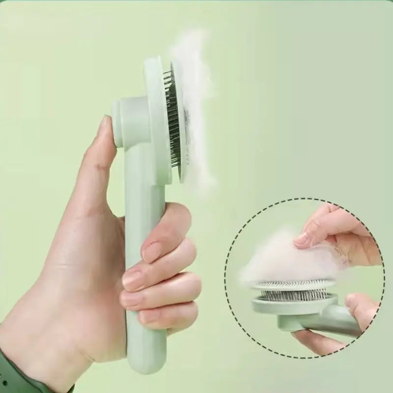 Self-Cleaning Pet Grooming Brush