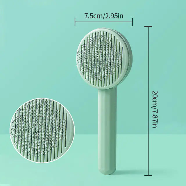 Self-Cleaning Pet Grooming Brush