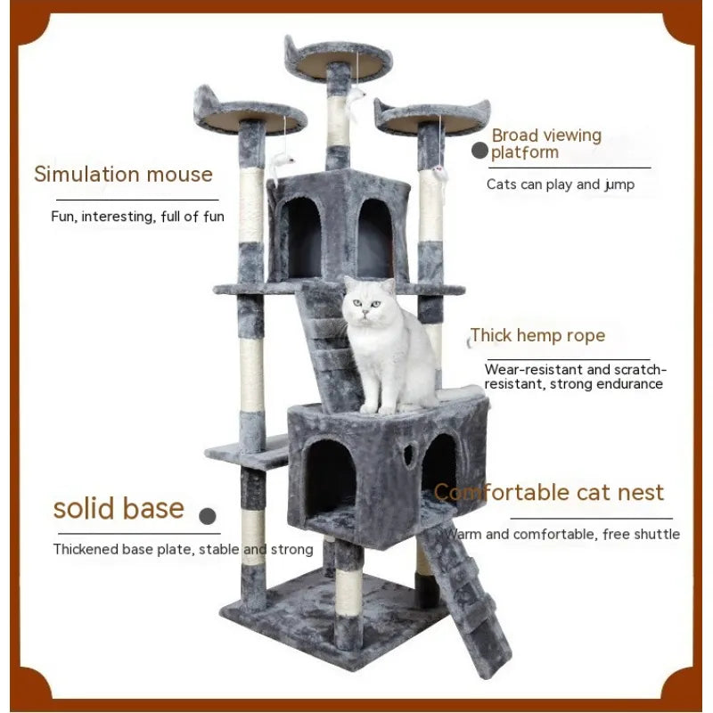 Large Cat Tree with Climbing Frame