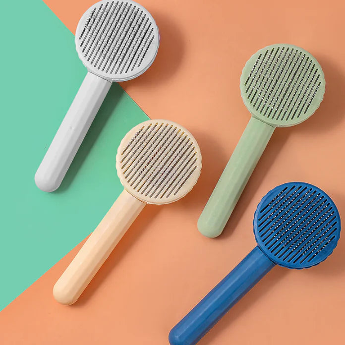 Self-Cleaning Pet Grooming Brush