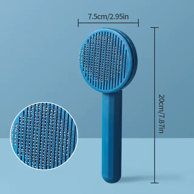 Self-Cleaning Pet Grooming Brush